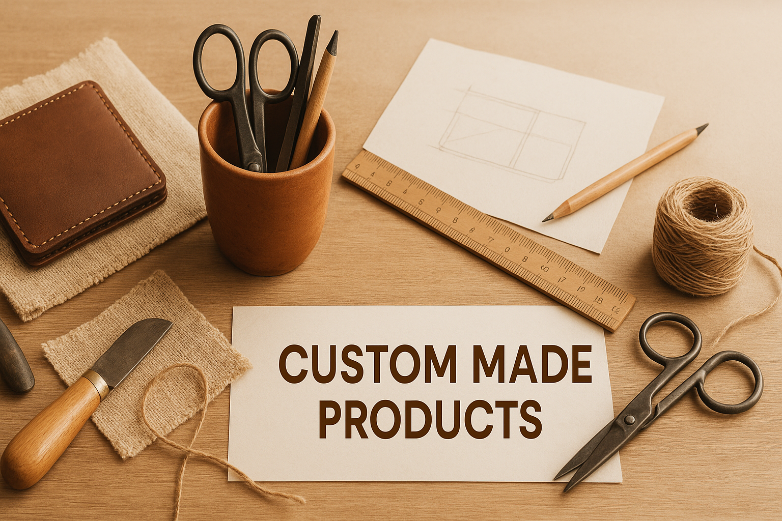 An image banner for custom mage products